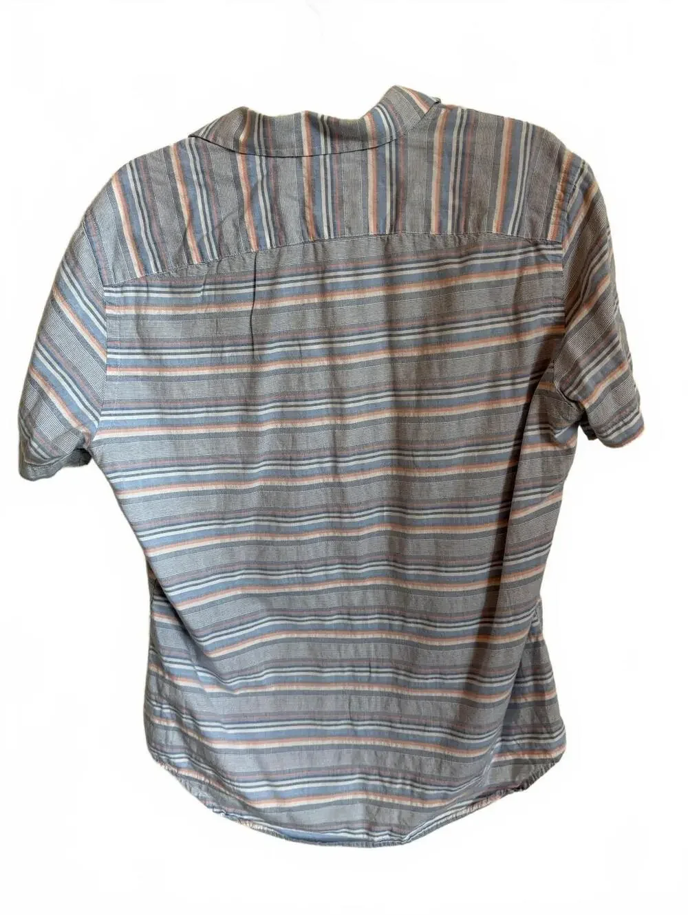 Banana Republic Soft Wash Medium Striped Short Sleeve Shirt